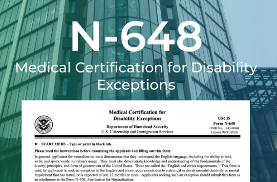 Completing Form N-648, the Medical Certification for Disability